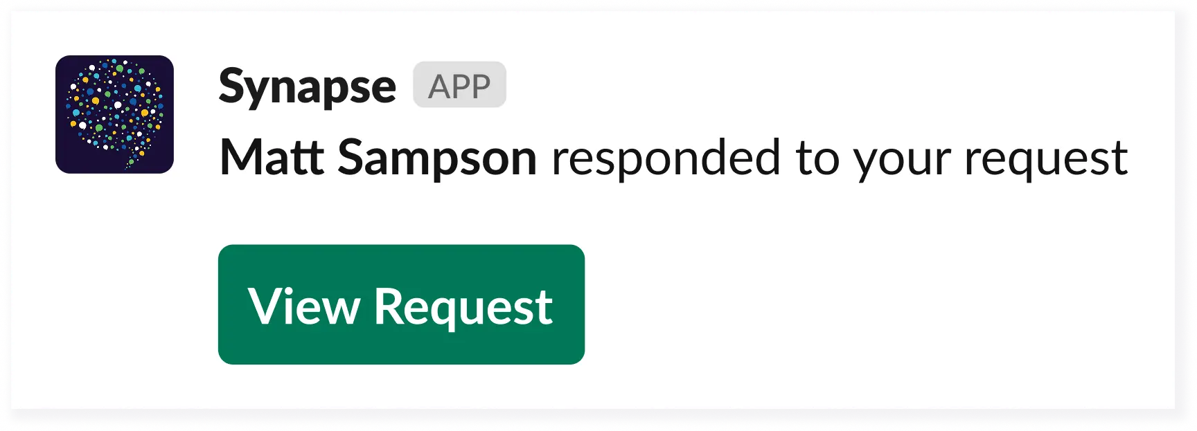 Notification: request responded